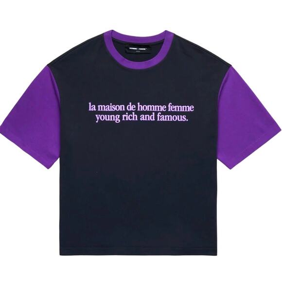 •NWT• Homme x Femme LA Purple Mansion Tee • Men’s XXL - Picture 2 of 4